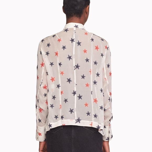 rag & bone Pearson silk star blouse - Picture 2 of 4